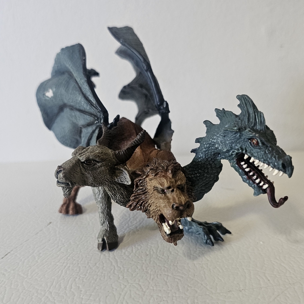 Chimera Three-Headed Mythical Fantasy 2008 Safari Ltd.  Toy Figure